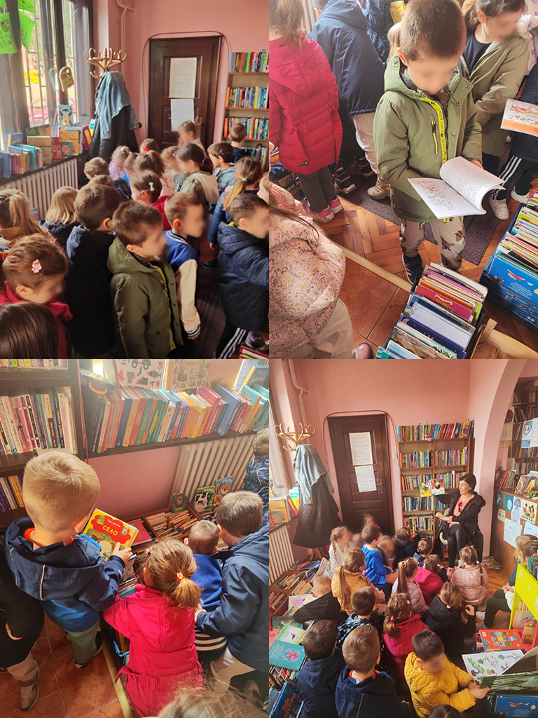 Цветићи и Јежићи у библиотеци